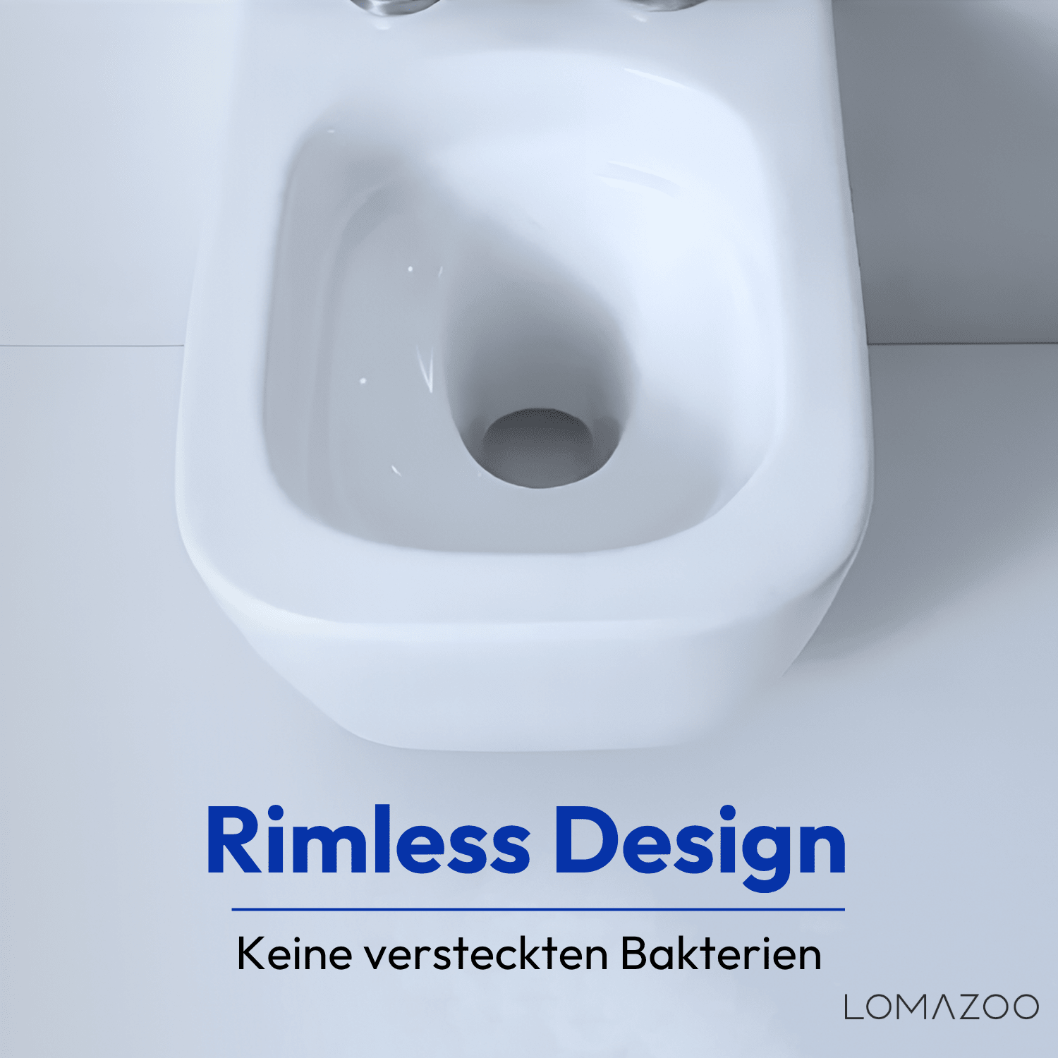 Hangtoilet met Inbouwreservoir - Vierkant Wit - Drukplaat Rond Wit - Linea - lomazoo.com