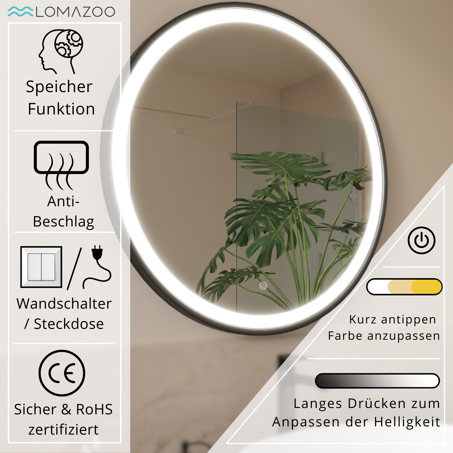 Milano - 60 cm (svart)