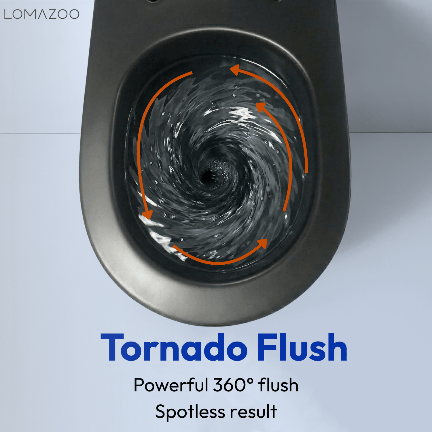 Hangtoilet met Inbouwreservoir - Rond Zwart - Drukplaat Rond Goud - Linea - lomazoo.com