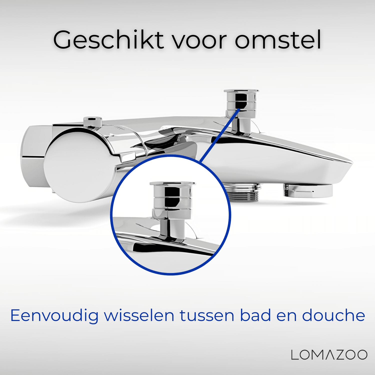Thermostatische badkraan Chroom - 15cm - lomazoo.com