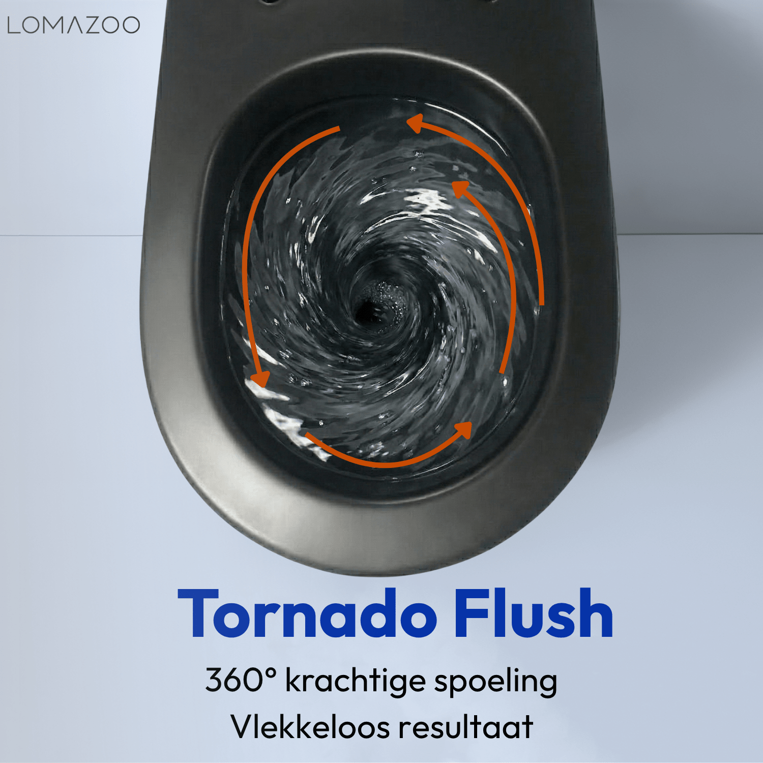 Hangtoilet met Inbouwreservoir - Rond Zwart - Drukplaat Rond Zwart - Linea - lomazoo.com