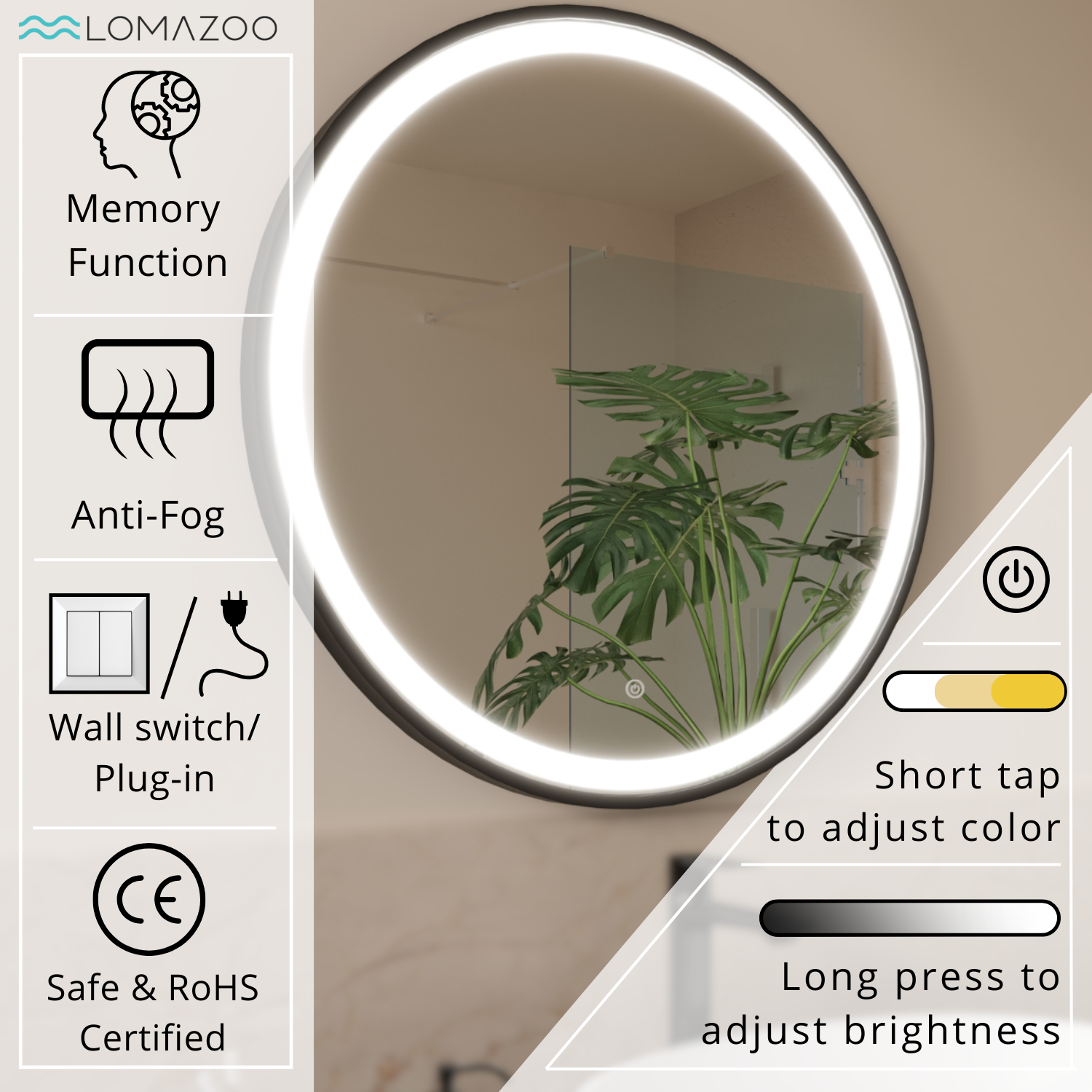 BOLOGNA - 70 CM (Svart)