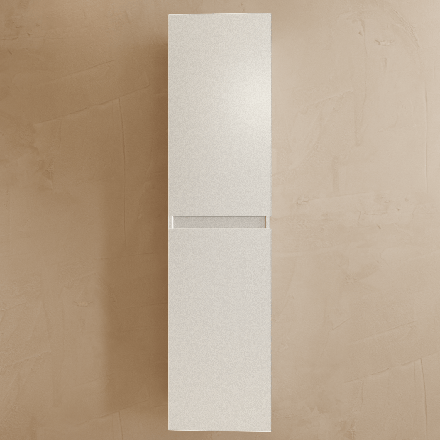 Badmeubelset VERONA 60 cm - Met Kolomkast - Glanzend Wit - Wastafel Wit - lomazoo.com