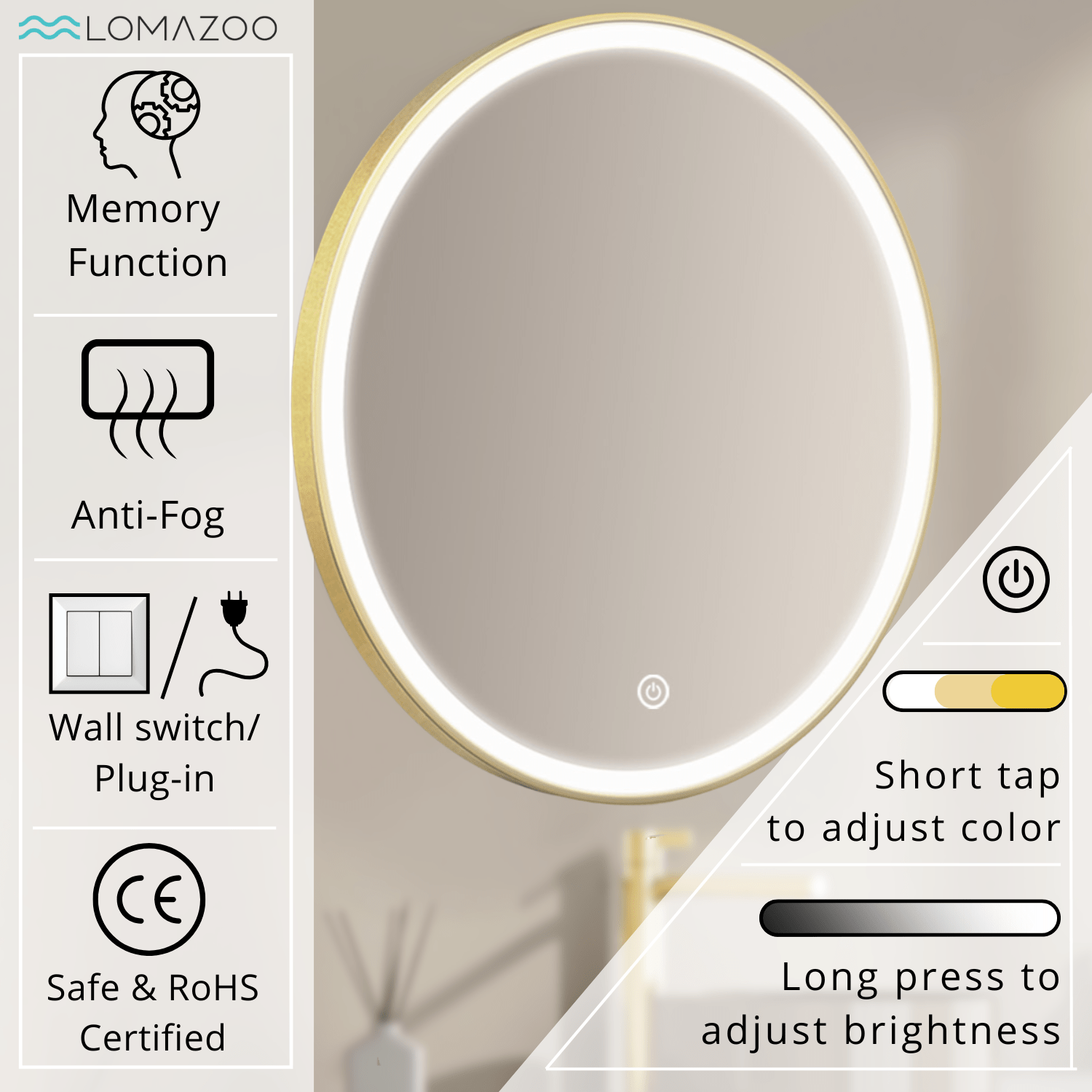 London - 60 cm (goud) - lomazoo.com