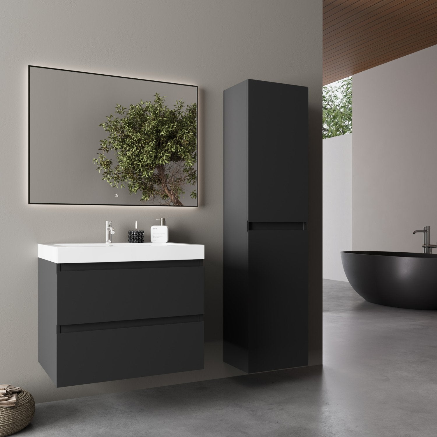 MARBELLA mat zwart - lomazoo.com