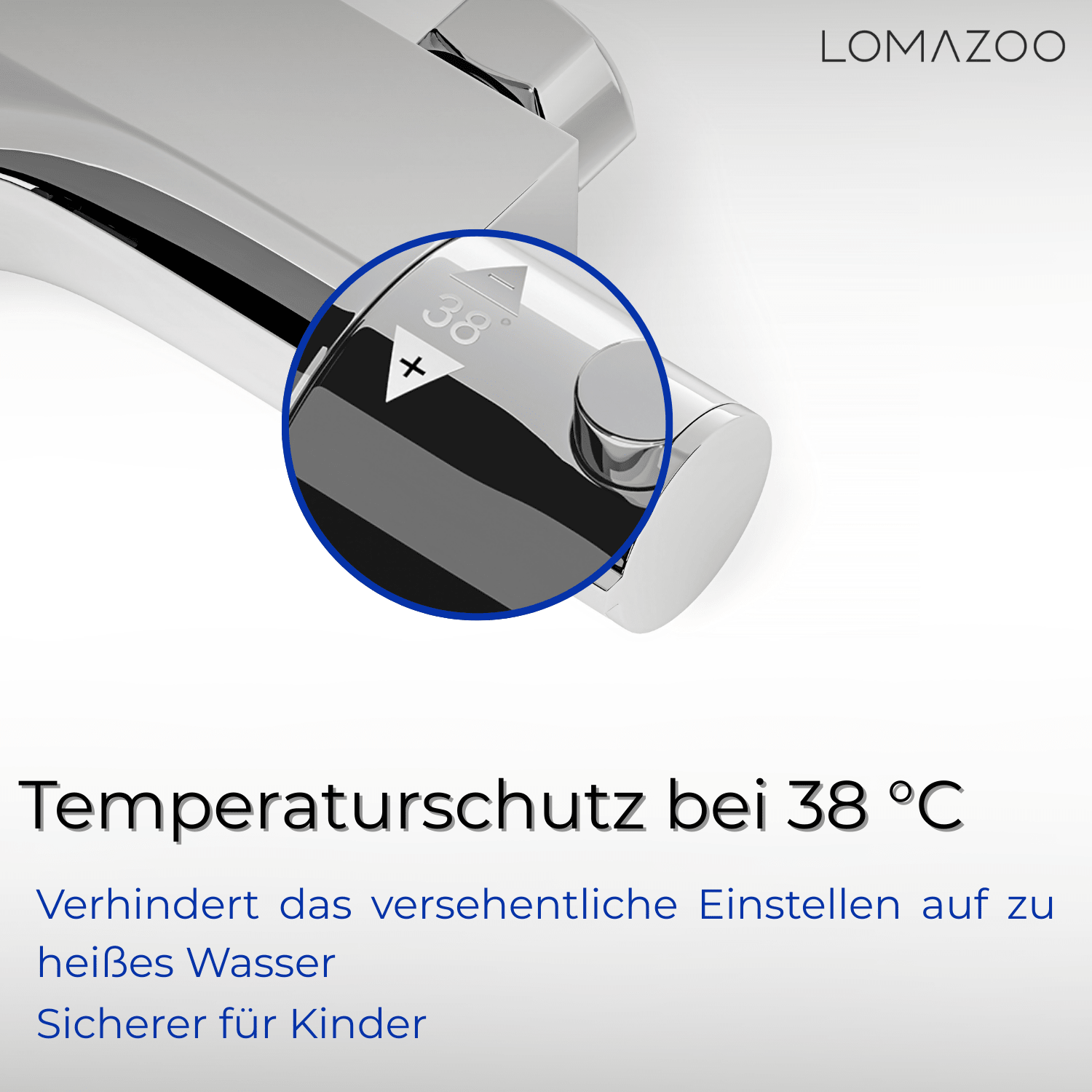 Thermostatische badkraan Chroom - 15cm - lomazoo.com