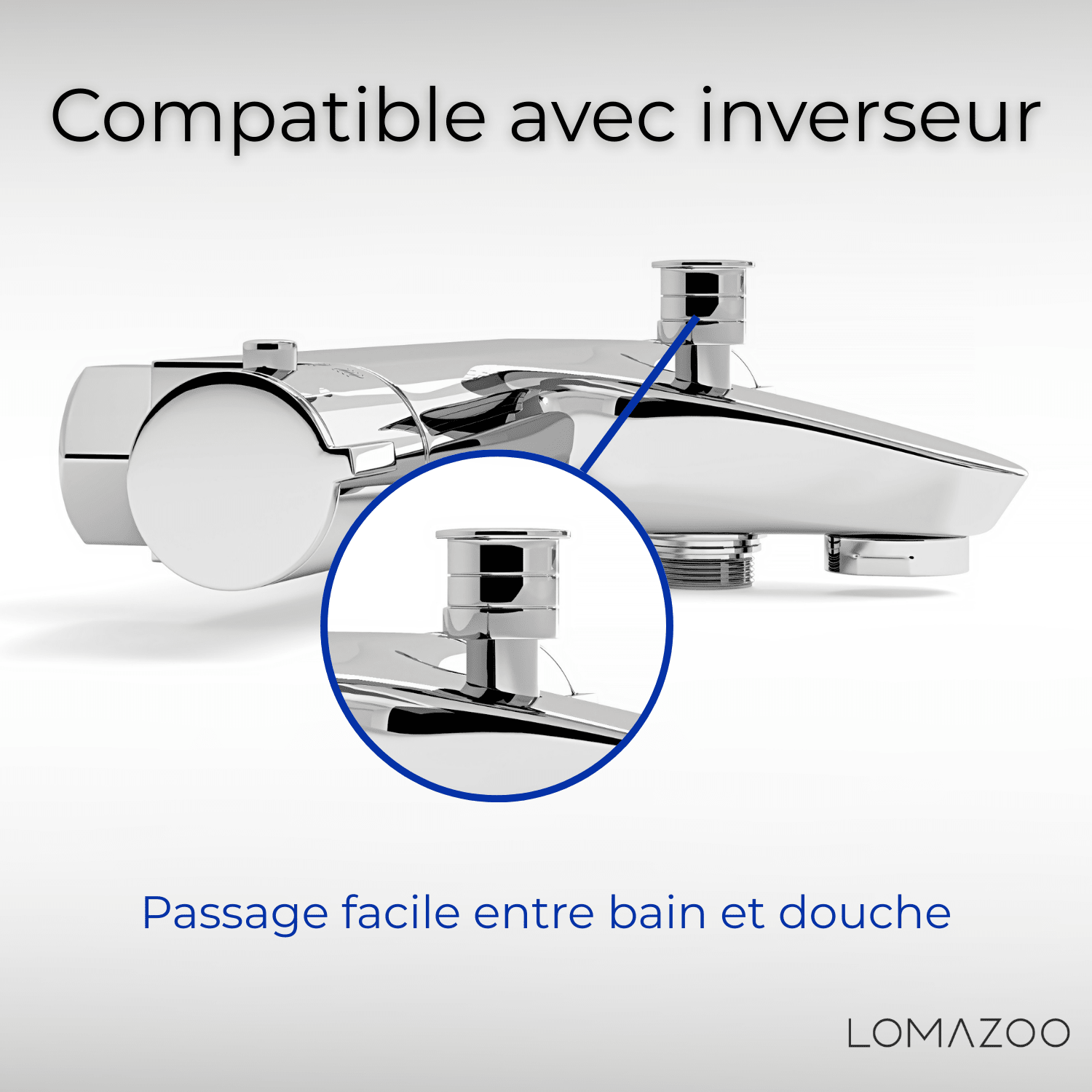 Thermostatische badkraan Chroom - 15cm - lomazoo.com