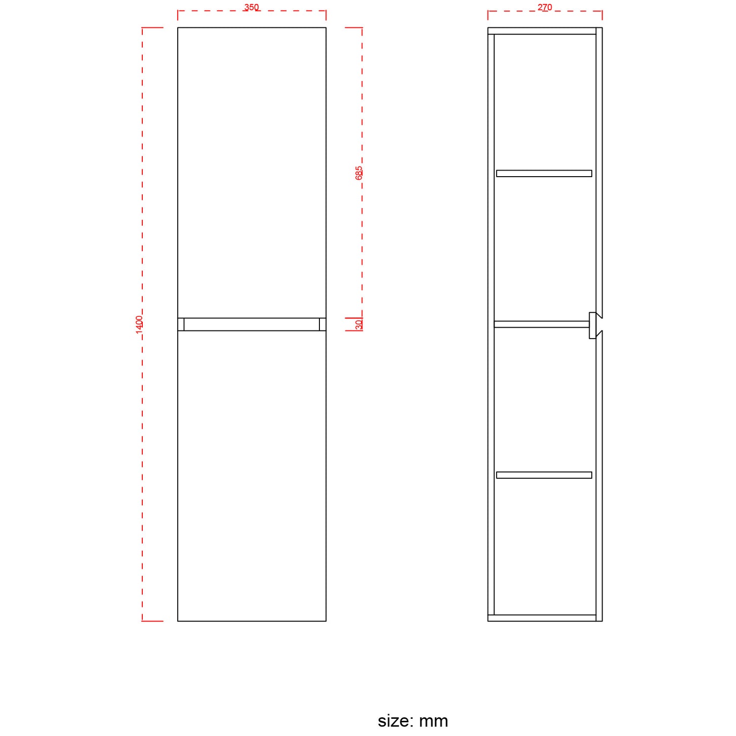 AZURO Glanzend Wit - Wastafel Wit - Met Kolomkast - 80cm - lomazoo.com