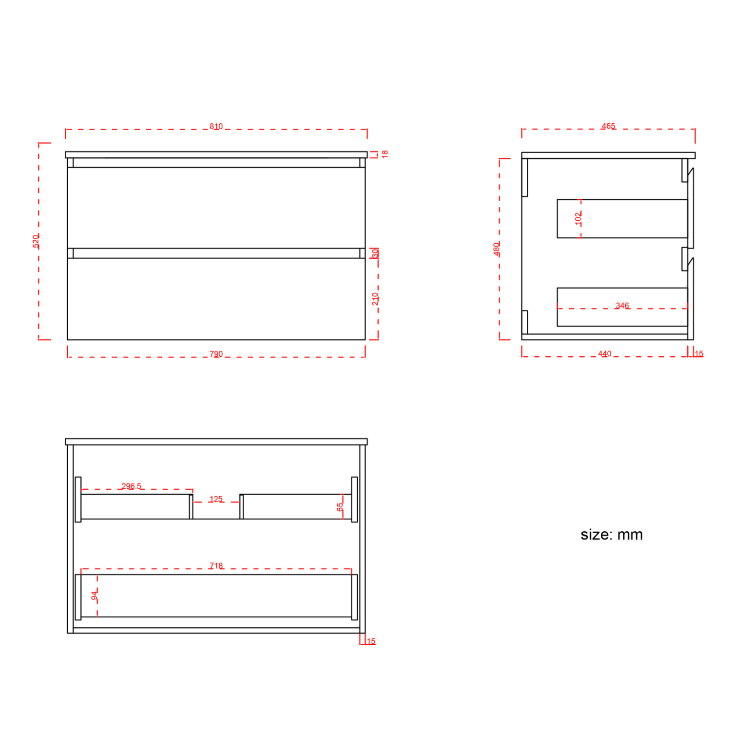 MARENZA Wit - Wastafel Wit - 80cm - lomazoo.com